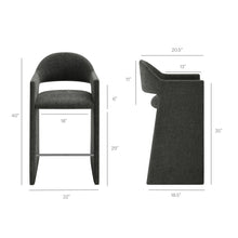 Load image into Gallery viewer, Talia 41 Inch Upholstered Fabric Bar Stool by Modway