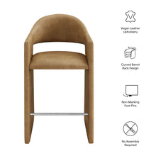 Load image into Gallery viewer, Talia 41 Inch Vegan Leather Bar Stool by Modway