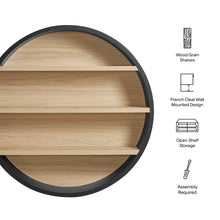 Load image into Gallery viewer, Romy 47" Round Wall Book Shelf by Modway