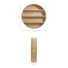 Load image into Gallery viewer, Romy 47" Round Wall Book Shelf by Modway