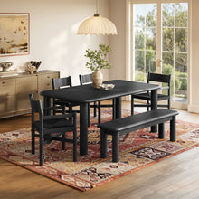 Load image into Gallery viewer, Alvia 6-Piece Oak Wood Dining Table and Seating Set by Modway