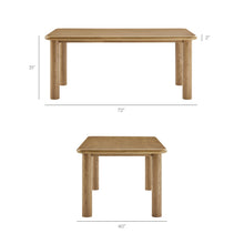 Load image into Gallery viewer, Alvia 6-Piece Oak Wood Dining Table and Seating Set by Modway