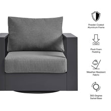 Load image into Gallery viewer, Tahoe Outdoor Patio Powder-Coated Aluminum Swivel Armchair by Modway