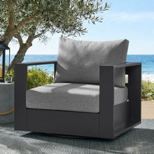 Load image into Gallery viewer, Tahoe Outdoor Patio Powder-Coated Aluminum Swivel Armchair by Modway