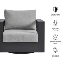 Load image into Gallery viewer, Tahoe Outdoor Patio Powder-Coated Aluminum Swivel Armchair by Modway