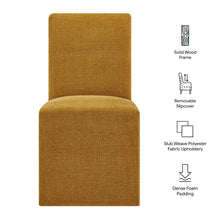 Load image into Gallery viewer, Aster Slub Weave Fabric Slipcovered Dining Chairs Set of 2 by Modway