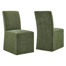 Load image into Gallery viewer, Aster Slub Weave Fabric Slipcovered Dining Chairs Set of 2 by Modway