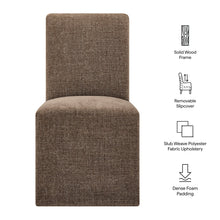 Load image into Gallery viewer, Aster Slub Weave Fabric Slipcovered Dining Chairs Set of 2 by Modway