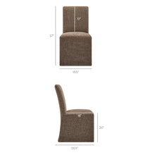 Load image into Gallery viewer, Aster Slub Weave Fabric Slipcovered Dining Chairs Set of 2 by Modway