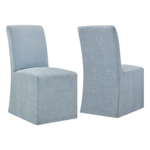 Load image into Gallery viewer, Aster Slub Weave Fabric Slipcovered Dining Chairs Set of 2 by Modway