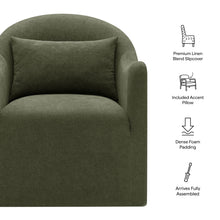 Load image into Gallery viewer, Bardot Slipcovered Linen Blend Accent Chair by Modway