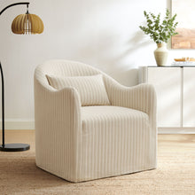 Load image into Gallery viewer, Bardot Slipcovered Striped Accent Chair by Modway