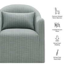 Load image into Gallery viewer, Bardot Slipcovered Striped Accent Chair by Modway
