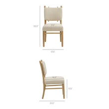 Load image into Gallery viewer, Mauden Striped Dining Side Chairs Set of 2 by Modway