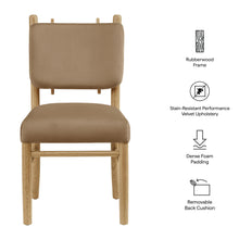 Load image into Gallery viewer, Mauden Performance Velvet Dining Side Chairs Set of 2 by Modway