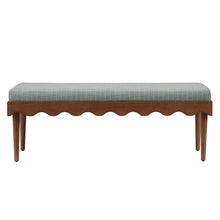 Load image into Gallery viewer, Mirette Scalloped Edge Striped Accent Bench by Modway