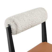 Load image into Gallery viewer, Kai Boucle and Vegan Leather Dining Chair Set of 2 by Modway