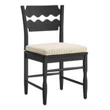 Load image into Gallery viewer, Jax Oak Wood Dining Chair With Wavy Razor Back and Cushion Set of 2 by Modway