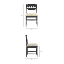 Load image into Gallery viewer, Jax Oak Wood Dining Chair With Wavy Razor Back and Cushion Set of 2 by Modway