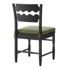 Load image into Gallery viewer, Jax Oak Wood Dining Chair With Wavy Razor Back and Cushion Set of 2 by Modway