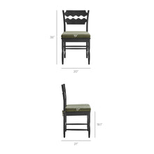 Load image into Gallery viewer, Jax Oak Wood Dining Chair With Wavy Razor Back and Cushion Set of 2 by Modway
