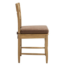 Load image into Gallery viewer, Jax Oak Wood Dining Chair With Wavy Razor Back and Cushion Set of 2 by Modway