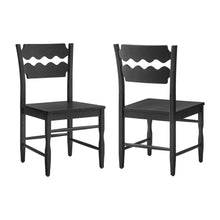 Load image into Gallery viewer, Jax Oak Wood Dining Chair With Wavy Razor Back Set of 2 by Modway