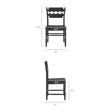 Load image into Gallery viewer, Jax Oak Wood Dining Chair With Wavy Razor Back Set of 2 by Modway