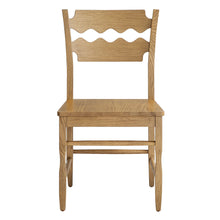 Load image into Gallery viewer, Jax Oak Wood Dining Chair With Wavy Razor Back Set of 2 by Modway