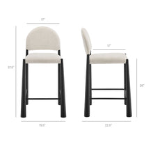 Load image into Gallery viewer, Hayley Upholstered Fabric Counter Stools Set of 2 by Modway
