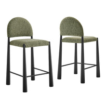 Load image into Gallery viewer, Hayley Upholstered Fabric Counter Stools Set of 2 by Modway