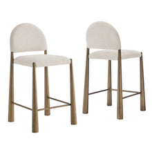 Load image into Gallery viewer, Hayley Upholstered Fabric Counter Stools Set of 2 by Modway