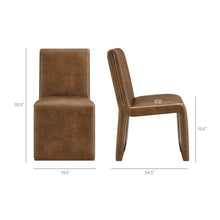 Load image into Gallery viewer, Emory Vegan Leather Dining Side Chair Set of 2 by Modway