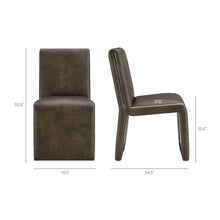 Load image into Gallery viewer, Emory Vegan Leather Dining Side Chair Set of 2 by Modway