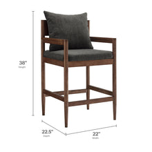 Load image into Gallery viewer, Remington Wood Counter Stool Set of 2 by Modway