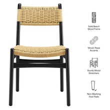 Load image into Gallery viewer, Wynn Rope and Wood Dining Side Chair by Modway