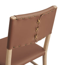 Load image into Gallery viewer, Dover Wood Vegan Leather Dining Side Chair by Modway