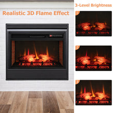 Load image into Gallery viewer, 26 Inch Infrared Electric Fireplace Insert with Remote Control