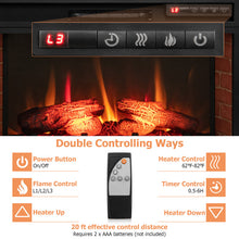 Load image into Gallery viewer, 26 Inch Infrared Electric Fireplace Insert with Remote Control