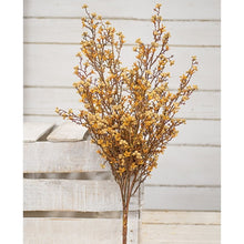 Load image into Gallery viewer, Artificial gold branch arrangement against a wooden background