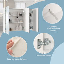 Load image into Gallery viewer, 36" Bathroom Medicine Cabinet with 3 Mirrors