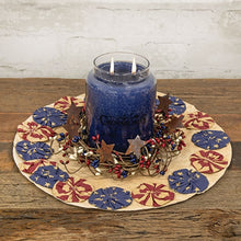 Load image into Gallery viewer, Americana Candle Mat 13"