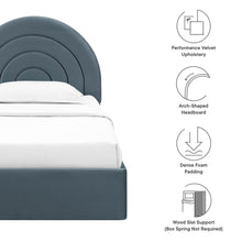 Load image into Gallery viewer, Solana Arched Performance Velvet Twin Platform Bed by Modway