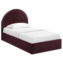 Load image into Gallery viewer, Solana Arched Performance Velvet Twin Platform Bed by Modway