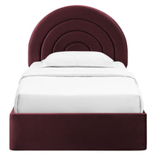 Load image into Gallery viewer, Solana Arched Performance Velvet Twin Platform Bed by Modway