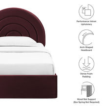 Load image into Gallery viewer, Solana Arched Performance Velvet Twin Platform Bed by Modway