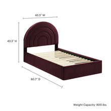 Load image into Gallery viewer, Solana Arched Performance Velvet Twin Platform Bed by Modway