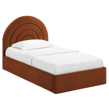 Load image into Gallery viewer, Solana Arched Performance Velvet Twin Platform Bed by Modway