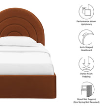 Load image into Gallery viewer, Solana Arched Performance Velvet Twin Platform Bed by Modway