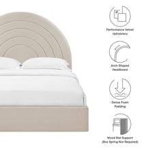 Load image into Gallery viewer, Solana Arched Performance Velvet Full Platform Bed by Modway